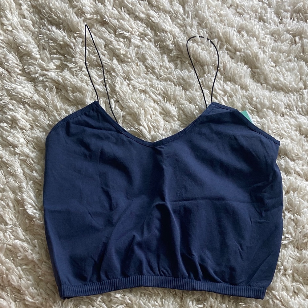 Free people Navy Blue skinny strap brami - Picture 3 of 6